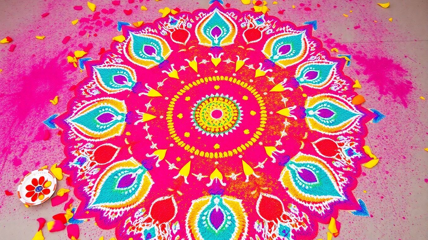 Stunning Rangoli designs for Diwali 2025